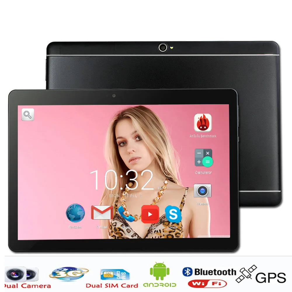 

2018 New Original Design 10 inch Tablet PC Android 7.0 3G Phone Call Tab 10" MTK8752 8 Cores 1280*800 IPS GPS WiFi Tablets 10.1