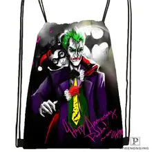 Изготовленный На Заказ harley_quin_@ 01-походная сумка на шнурке милый рюкзак для детей(черная спинка) 31x40 см#20180611-02-51