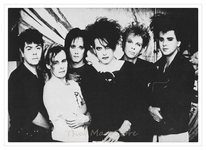Музыкальная рок группа The Cure белый постер из крафт бумаги для гостиной столовой