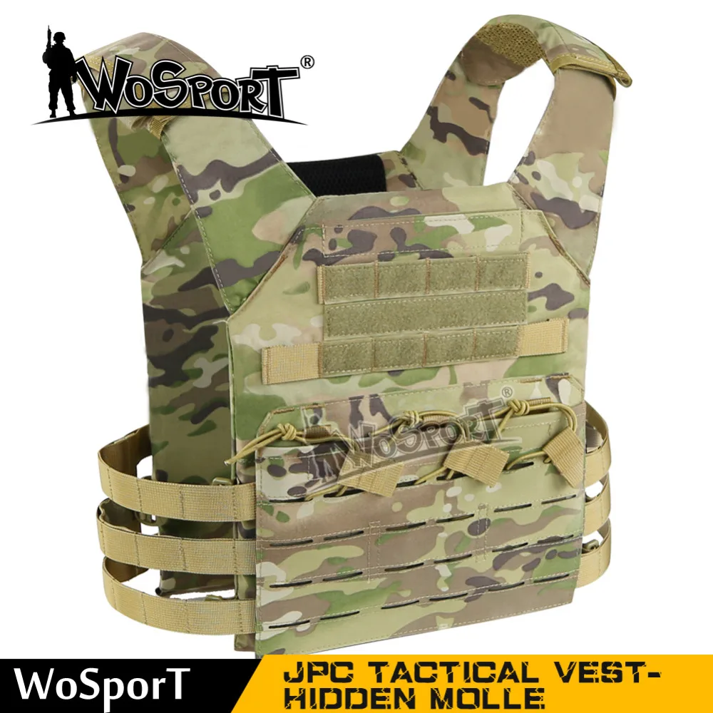 

WoSporT strengthered Mole JPC Tactical Vest Plate SWAT Nylon