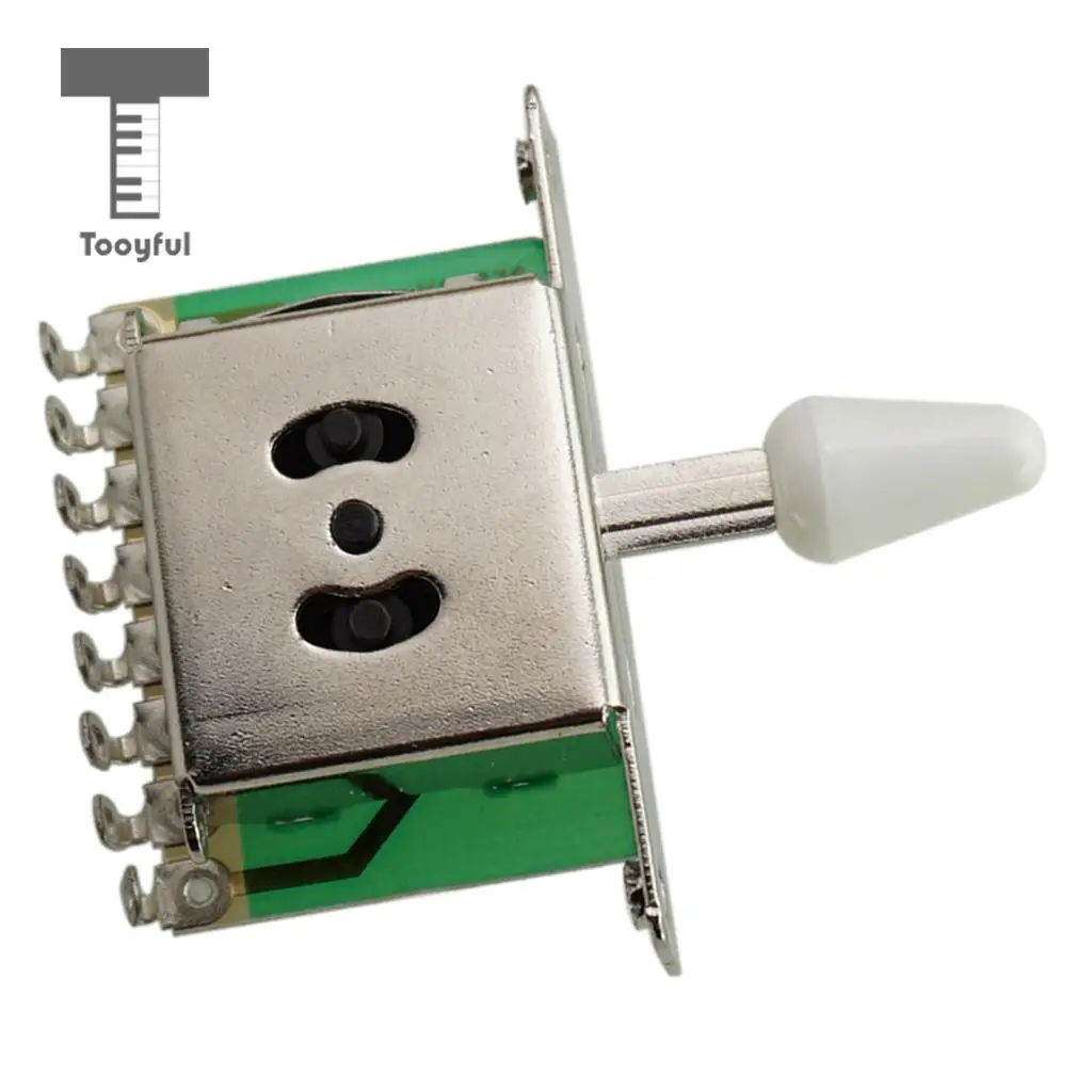 Tooyful 5 способ Селекторный переключатель с ручкой для ST SQ Запчасти для электрической гитары - Цвет: White