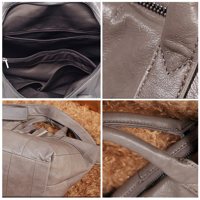 Online Women 100 Genuine Leather Handbags Soft Natural Skin Women 100 Genuine Leather Handbags Soft Natural Skin Daily Bag High Capacity Top Grade Shoulder Bags Quality Handbag