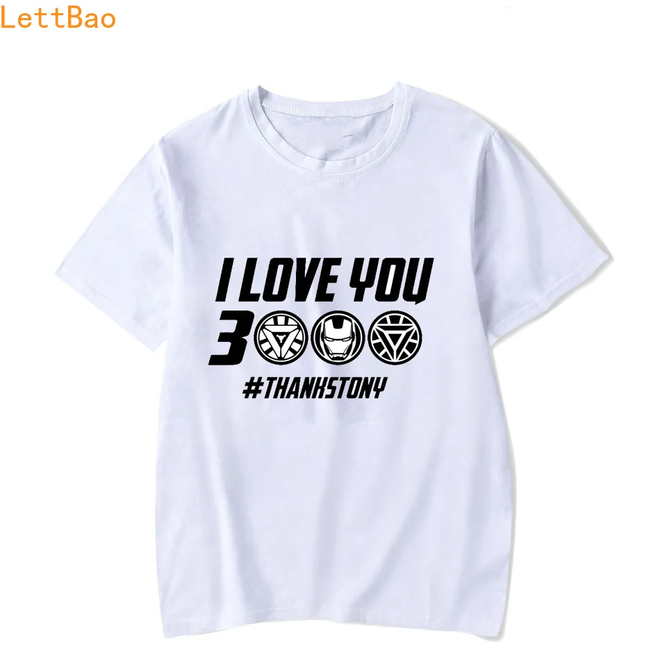 

I Love you 3000 Avenger Alliance 4 T-shirt men vogue Final Battle Relaxl Clothes Iron Man Destroyer T-shirt homme Summer 2019