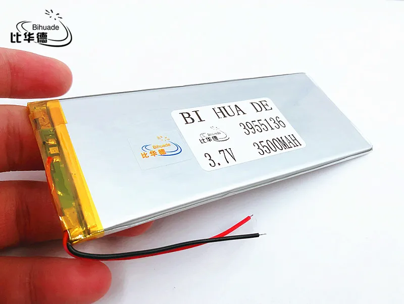 Li-po 3,7 V 3500 mah 3955136 литий-полимерная аккумуляторная батарея для DIY gps power bank Tablet PC MID DVD, pad