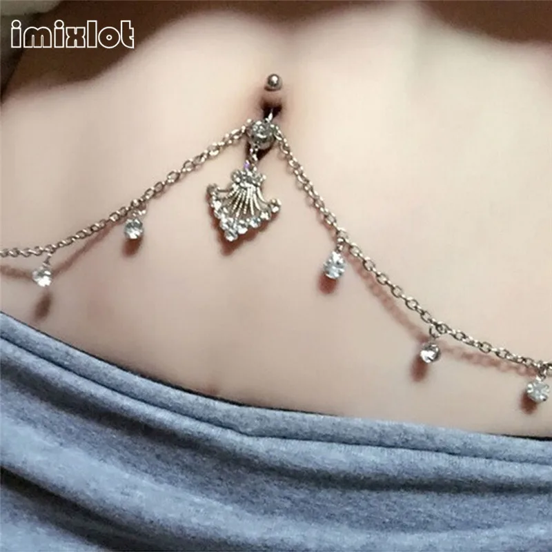 

Piercing Ombligo Belly Button Rings Barbell Piercing Navel Piercing Nombril Belly Bars Body Chain Jewelry Bijoux De Corps