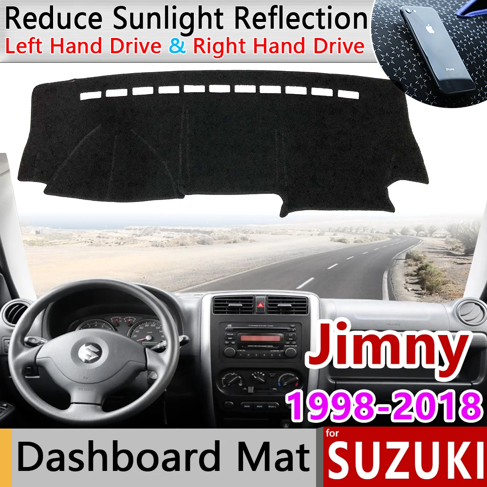 Для Suzuki Jimny 1998 ~ 2018 Противоскользящий коврик на приборную панель солнцезащитный коврик для защиты ковров автомобильные аксессуары 2007 2010 2011