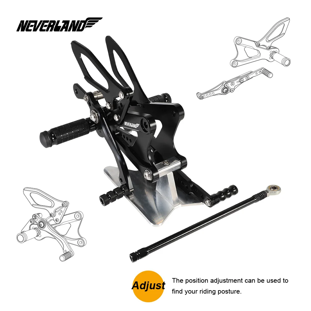 

Footrest Set Rear Foot Pegs Motorcycle Accessories For YAMAHA YZF-R6 2006 2007 2008 2009 2010 2011 2012 2013 2014 2015 2016 2017