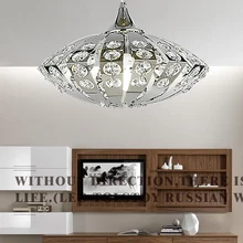 1" Нержавеющая сталь Кристалл инкрустированные UFO гостиная подвесной светильник Современная спальня столовая подвесной светильник