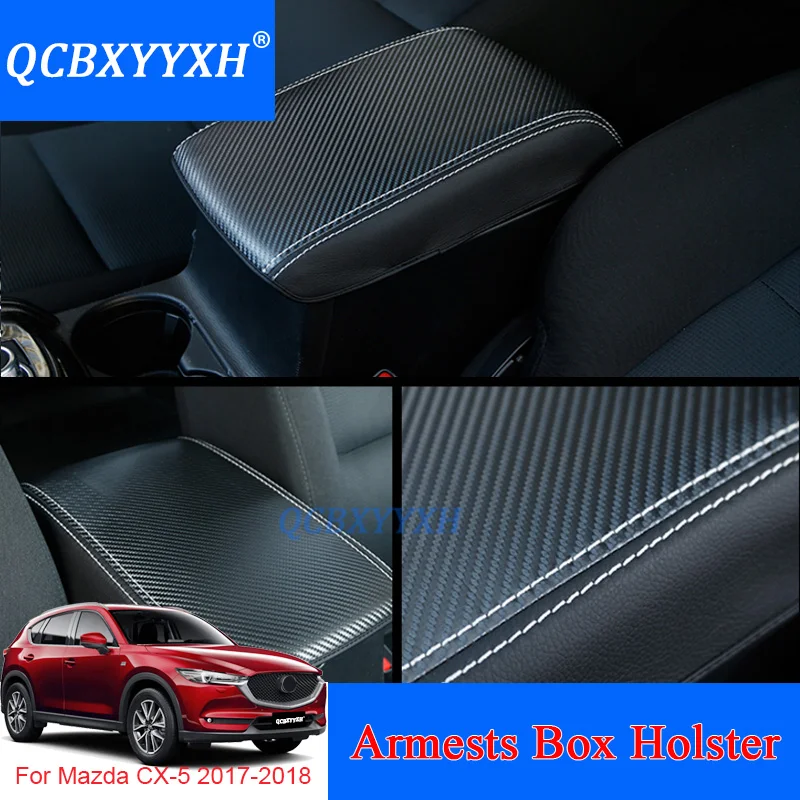 Qcbxyyxh кожа автомобиля подлокотник pad Чехлы для мангала для Mazda CX-5- центральной консоли сиденья авто Подлокотники для автомобиля коробка колодки подлокотник для хранения