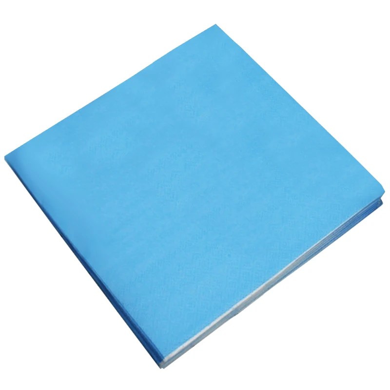 1 pack Solid Color Printed Paper Napkin (blue)in Table Napkins from