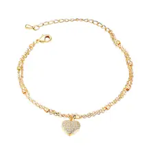 Брендовый женский браслет в европейском и американском стиле, модный браслет, ювелирное изделие для любви, благородное романтическое сердце, аксессуары, подарки для женщин