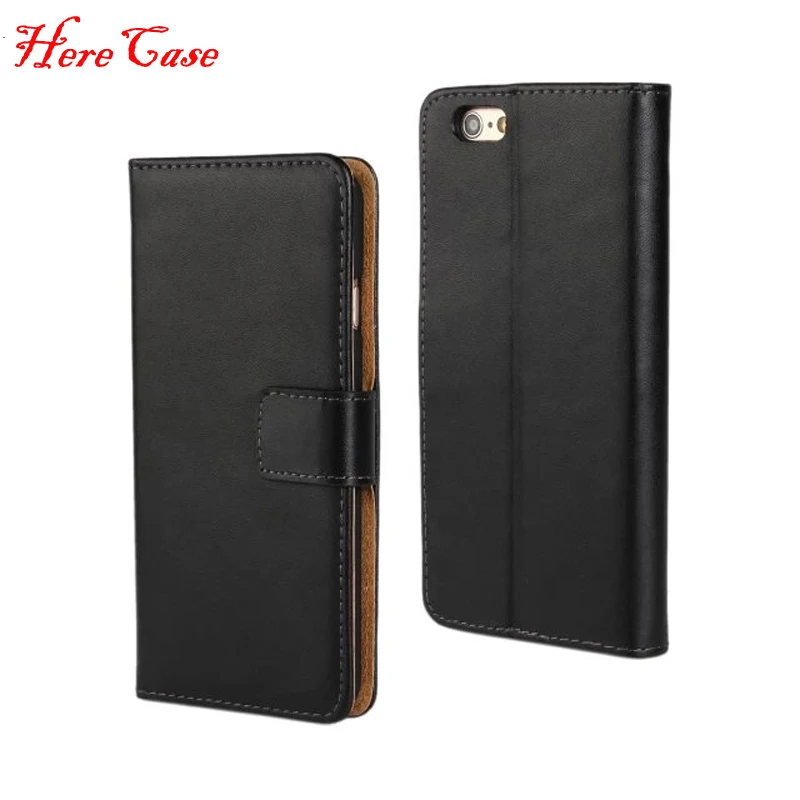 

Retro Ultra Thin Genuine Leather Wallet Case For iPhone SE 5S 6 6S 8 7 6 Plus X Stand Flip Card Holder Style Protective Cover
