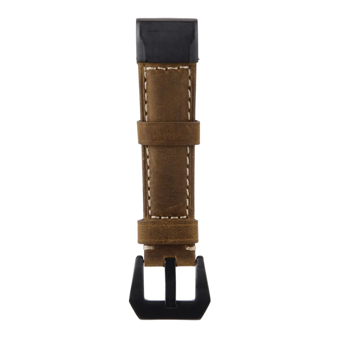 Shellhard New Quick Fit Genuine Leather Watchbands For Garmin Fenix 5/Fenix 5X 2 Colors Watch Band Wristband Strap