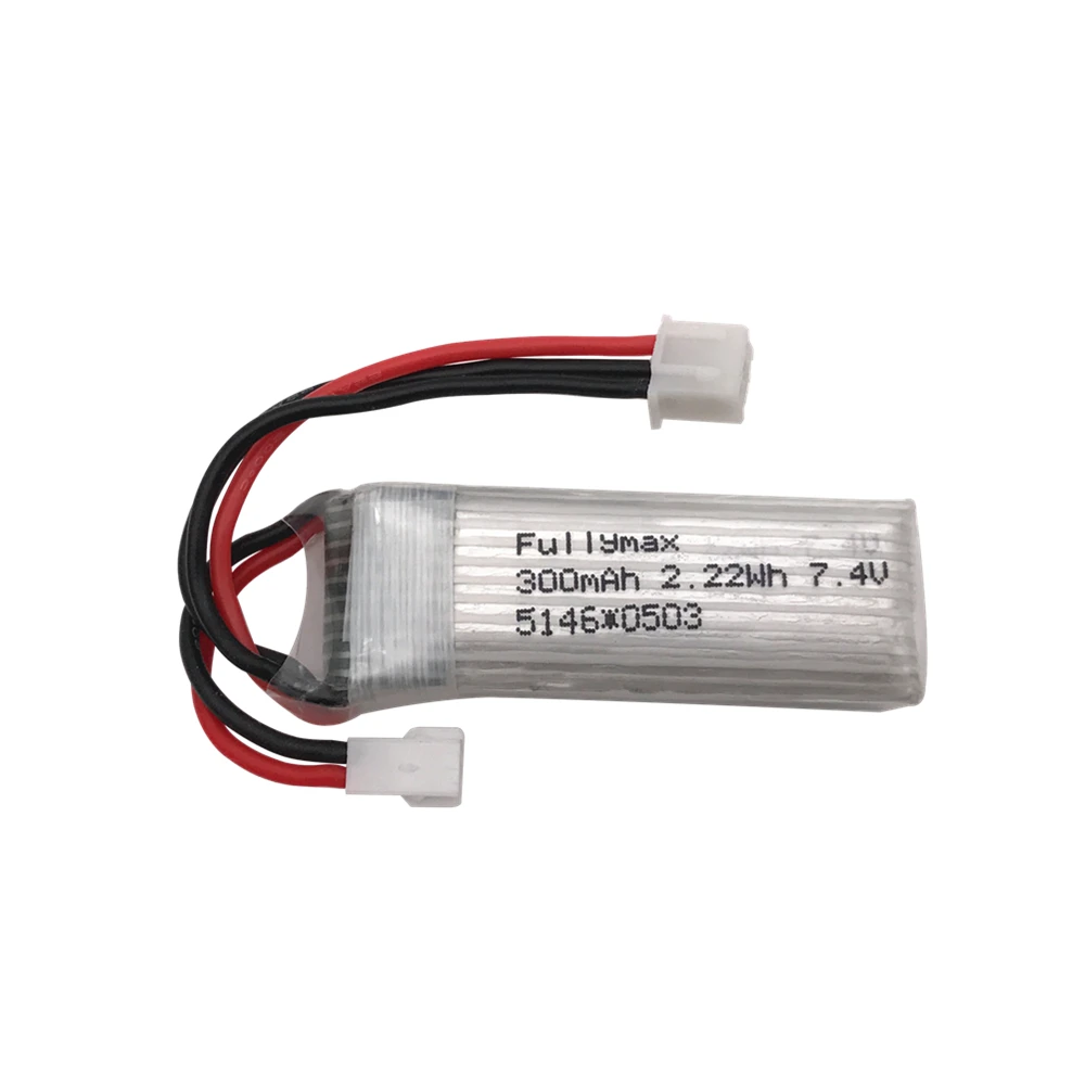 

7.4V 300mAh 25C Lipo Battery for XK DHC-2 A600 A700 A800 A430 WLToys F959 RC Airplane RTF