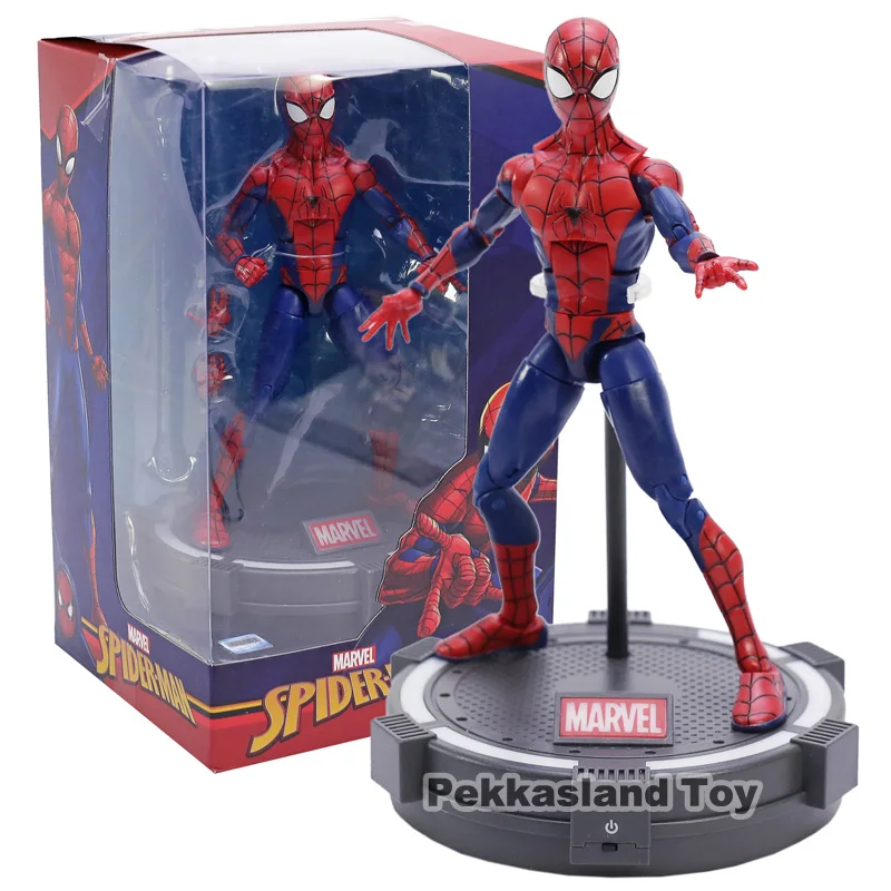 

Marvel The Amazing Spider-Man Spiderman PVC Action Figure Collectible Model Toy with Light