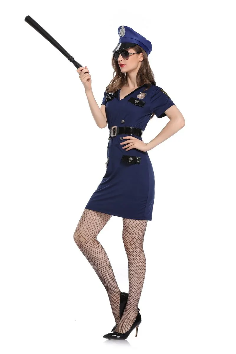 Женский сексуальный эротический фетиш полицейский костюм мини-платье сексуальный супергерой Хэллоуин полицейский женский косплей нарядное платье наряд