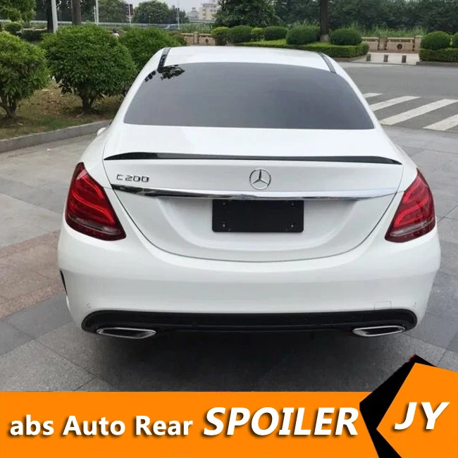 

For Mercedes Benz W205 Spoiler 2016-2018 C-class C180 C200L C63 Spoiler High Quality ABS Car Rear Wing Spoiler
