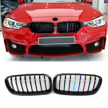 

M Color Car ABS Front Grille Grill For BMW F30 3 Series F31 328i 335i 316d 318d 2012 2013 2014 2015 2016 2017 2018 1Pair
