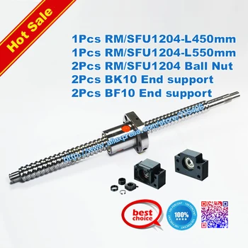 

SFU1204 ( RM1204 )-450/550mm ballscrew + 2 BK10BF10