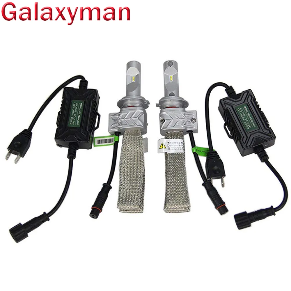 H7 LED Car Lights LUMILEDS ZES Chips 5S LED Headlight H1 H3 H4 9005/HB3