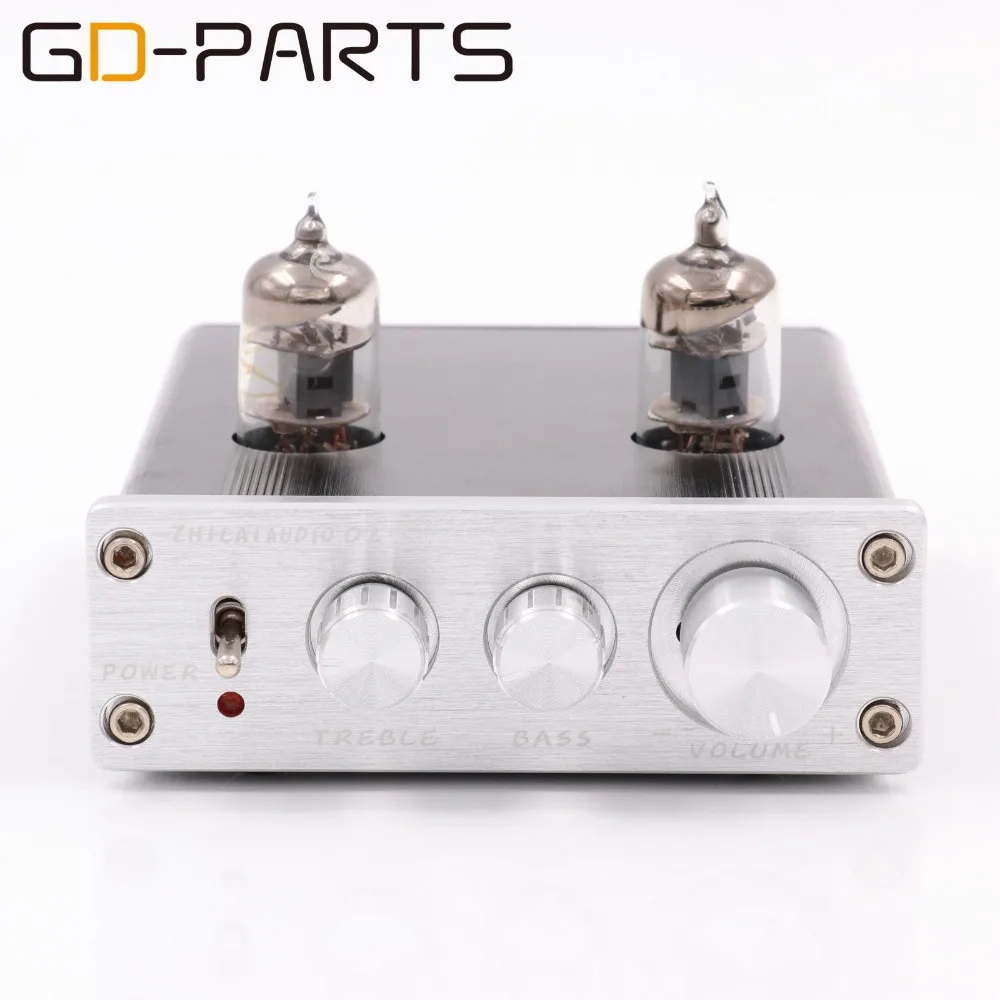 New Mini 6J1 Vacuum Tube Preamp Preamplifier Stereo Treble Bass Tube Buffer Control HIFI AUDIO Silver Black 1PC цена New Mini 6J1 Vacuum Tube Preamp Preamplifier Stereo Treble Bass Tube Buffer Control HIFI AUDIO Silver Black 1PC цены онлайн