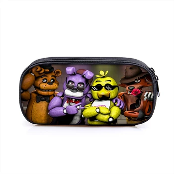 

Five Nights at Freddy Boy Girl Cartoon Pencil Case Bag School Pouches Children Student Pen Bag Kids Purse Wallet Gifts