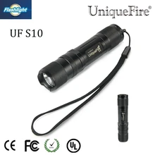 UniqueFire S10 UV 395-400nm ультрафиолетовый фонарик 1 Режим алюминиевый сплав черная лампа фонарь для детектор утечки масла