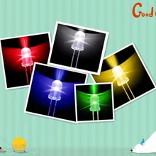 500 шт супер яркий 5 мм круглый светодиодный Светодиод F5 светодиодный светильник для DIY светильник s/каждый цвет 100 шт