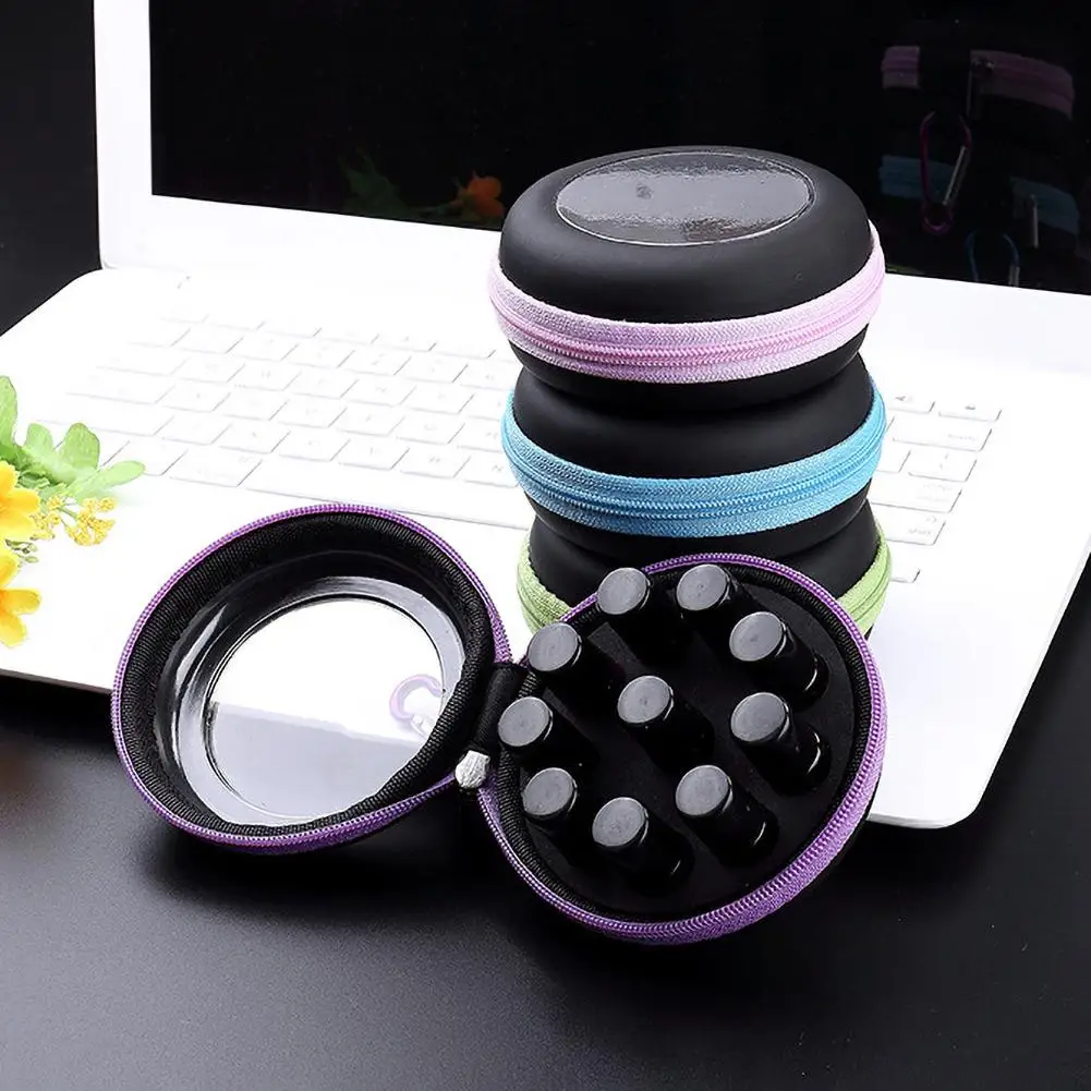 

10 Slots 2.5ML Essential Oil Storage Box Mini Carrying Case Holder Organizer Container