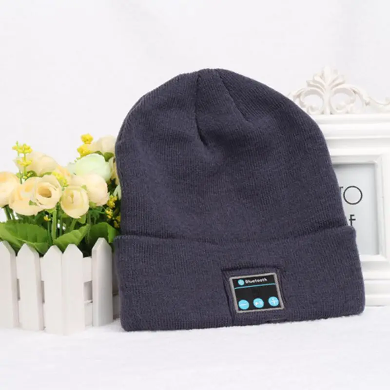 

Warm Winter Hat with Speaker Microphone Hat Wireless Bluetooth Headset Music Cap Smart Cap Earphone Headset