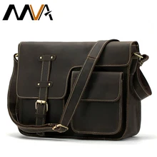 MVA Crazy Horse Hombres Del Cuero Genuino Bolso de Mensajero de Los Hombres Bolsas Casuales Bolso Bolsos Totes Crossbody Del Hombro Bolsos de Cuero de Los Hombres 2017
