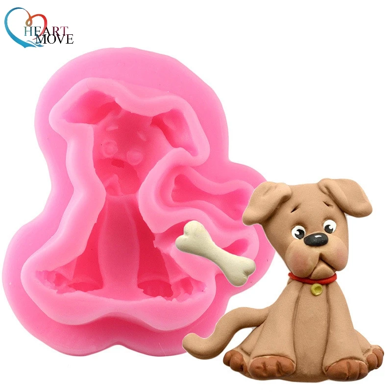 HEARTMOVE DIY Dog Silicone Cookies Molds For Cake Decorating Animal Dessert Mould Soap Mould
