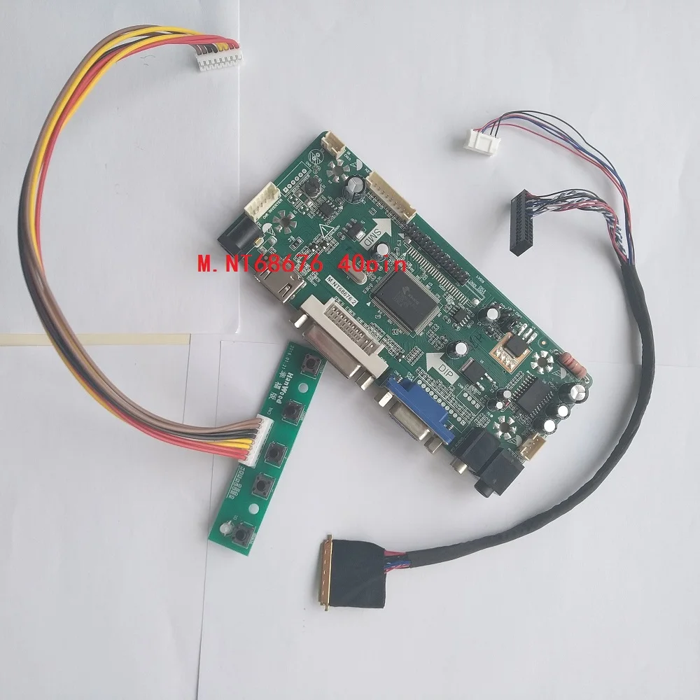 

Kit For LP140WH2-TLA2 LED LCD 1366*768 Audio card DIY 40pin LVDS 14" DVI Panel Controller board HDMI VGA Screen Monitor