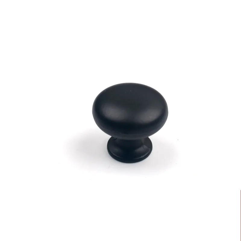 European Style Retro Round Black Matte Antique Cabinet Drawer Handle
Wardrobe Door(Diameter:31mm)