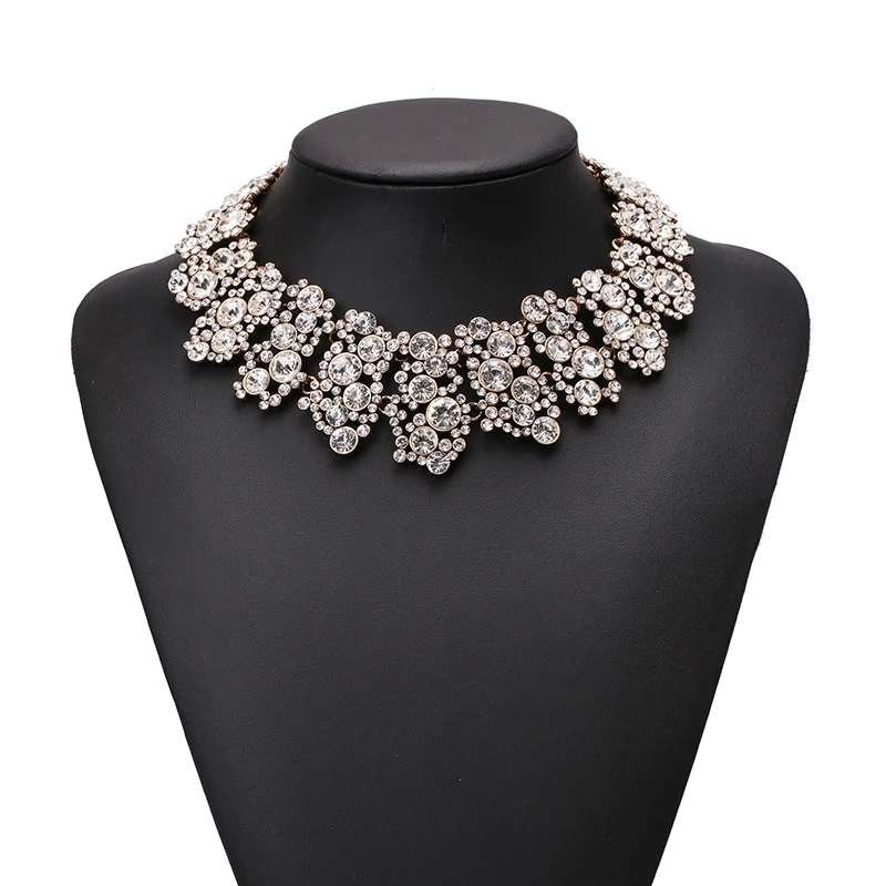 Модное ожерелье с факелями Европейский костюм массивный имитация жемчуга колье ювелирные изделия-ожерелья для женщин