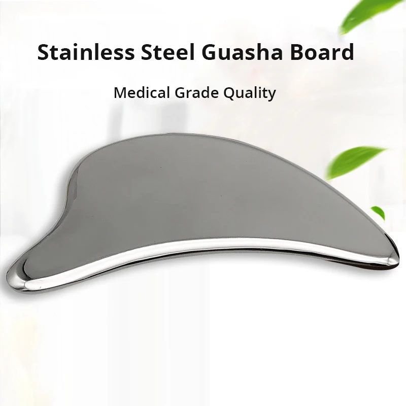 

Stainless Steel Gua Sha Scraping Massage Tool Guasha Board Great Tools for SPA Firming Skin Shape Face Facial Body Guasha