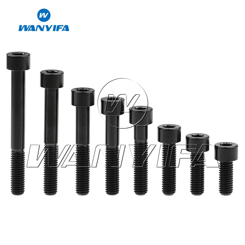 Wanyifa 티타늄 볼트 M8 x 15 20 25 30 35 40 45 50 60 70mm 알렌 키 헤드 볼트 나사 자전거 오토바이 자동차