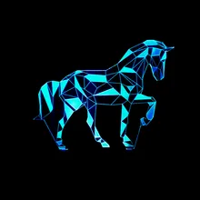 Головоломка 3d Светодиодная лампа лошадь Usb видения настольные лампы Lamparas De светильник Mesa настольная лампа Deco Enfant Chambre 3d ночник