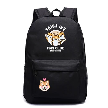 

Dog Shiba Inu Backpack Students School Backpack Beautiful New Pattern Men Women Travel Rucksack Beautiful Teens Laptop Mochila