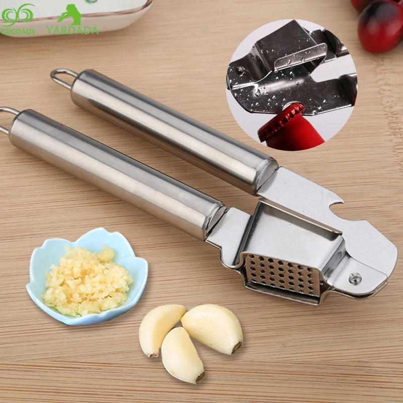 1pc Mutifunctional Stainless Steel Garlic Presses Ginger Squeezer