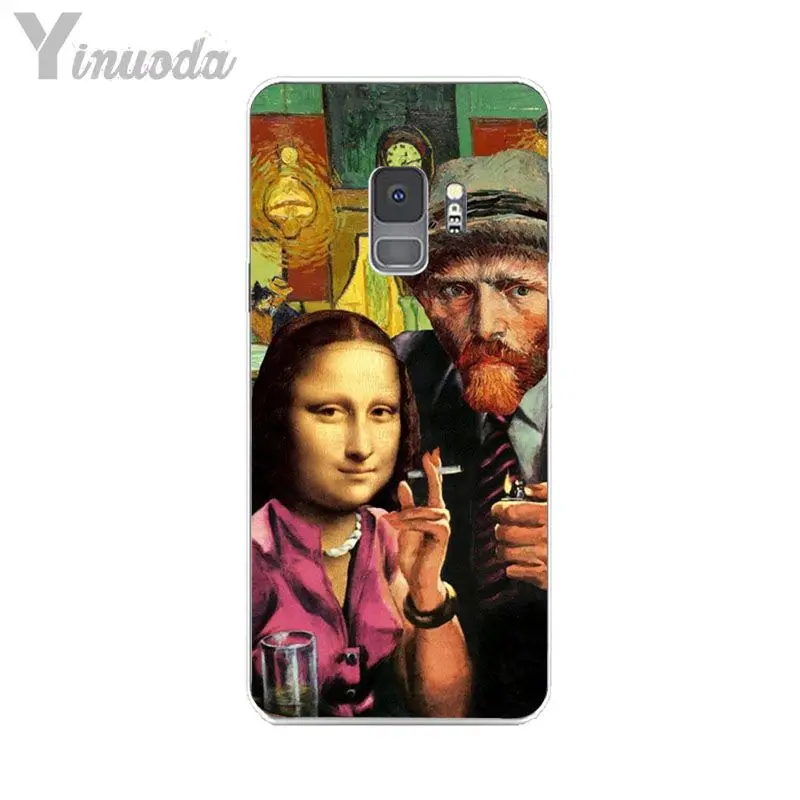 Van Gogh Mona Lisa Funny Art Girl with a pear earing