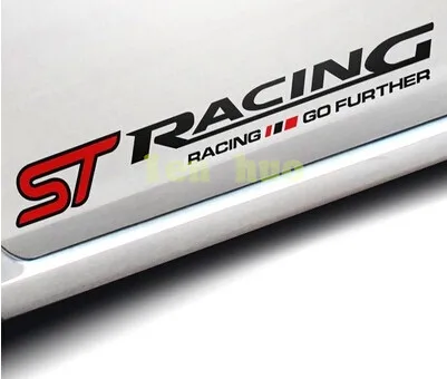 

case for ford Focus Focus 2 3 Mondeo Fiesta Chevrolet cruze mazda ST RACING sticker on car accessories car styling