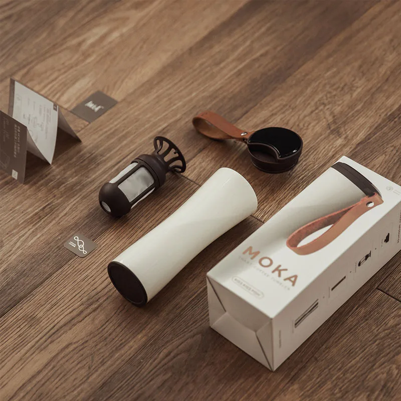Xiaomi KissKissFish MOKA умная кофейная чашка кружка для путешествий из нержавеющей стали с