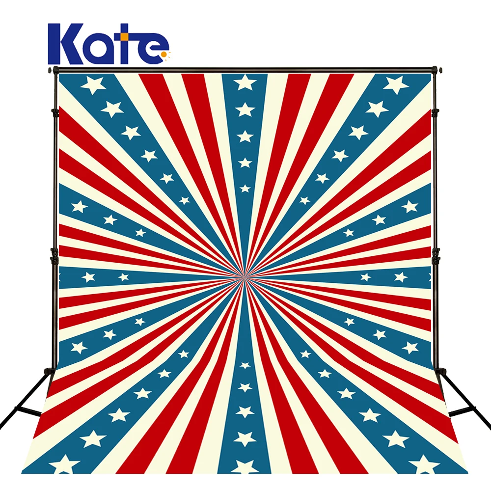 Kate 8X10FT американский флаг фоны День Независимости синяя полоса фон для новорожденных детей фотосъемка