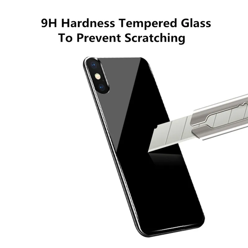 KQJYS 5000 мАч 9H закаленное стекло зарядное устройство чехлы для iPhone X Xs чехол