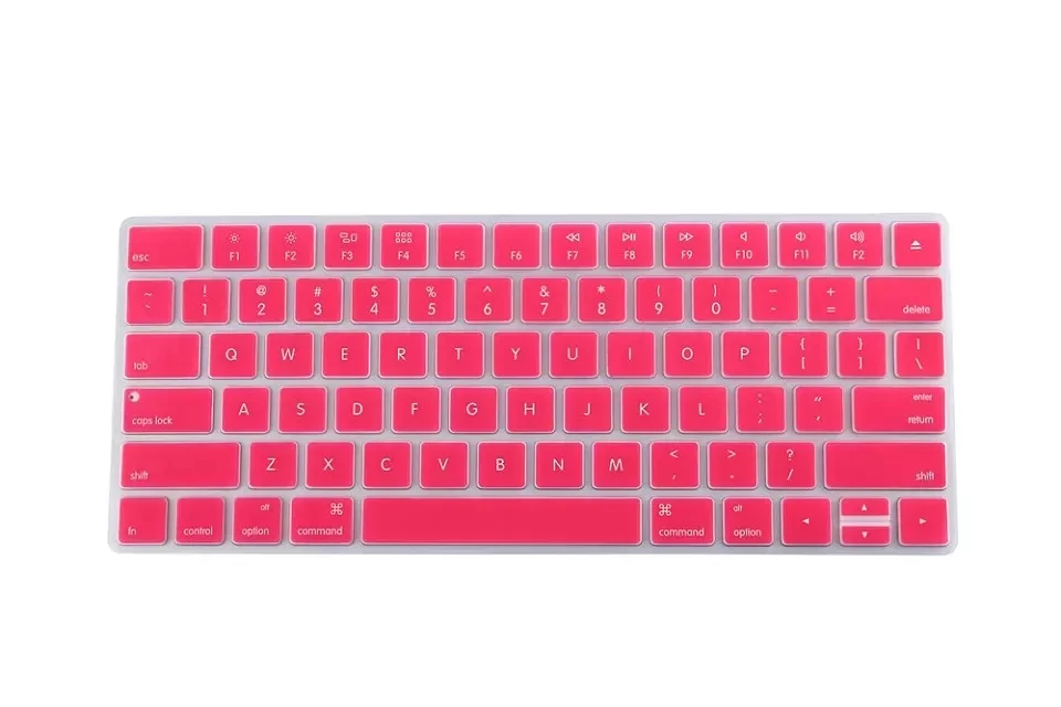 Силиконовый Настольный ПК Волшебная Клавиатура Обложка кожа для APPLE Magic Keyboard 2 Беспроводная перезаряжаемая Версия США( последняя модель - Цвет: Pink