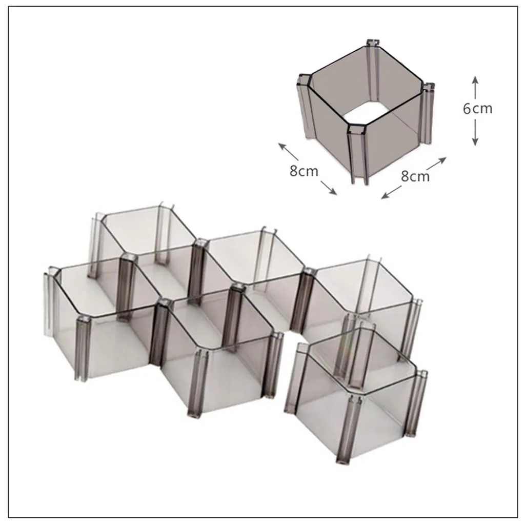 6 шт пластиковый шкаф разделитель органайзер для шкафа соты с решеткой перегородка ящик бюстгальтер нижнее белье шкаф Органайзер