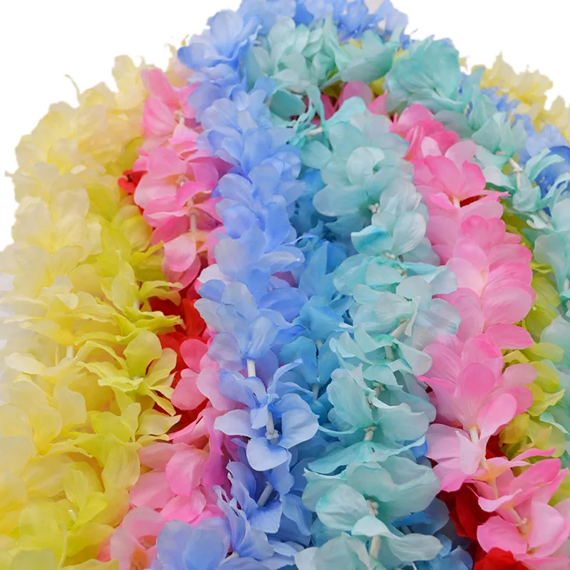 1meter/pc Flowers String Artificial Silk Hydrangea Orchid Wisteria Flowers For Wedding Arch Rattan Party Table Chair Decorations 1meter/pc Flowers String Artificial Silk Hydrangea Orchid Wisteria Flowers For Wedding Arch Rattan Party Table Chair Decorations