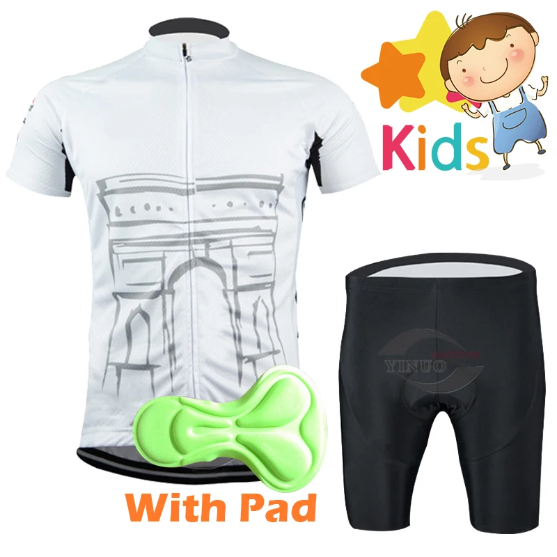 4 Colors Pro Cycling Jersey Sets Quick Dry Bicycle Wear Children's Bike Wear for Children Ropa Ciclismo Bike Kits Boys/Girls