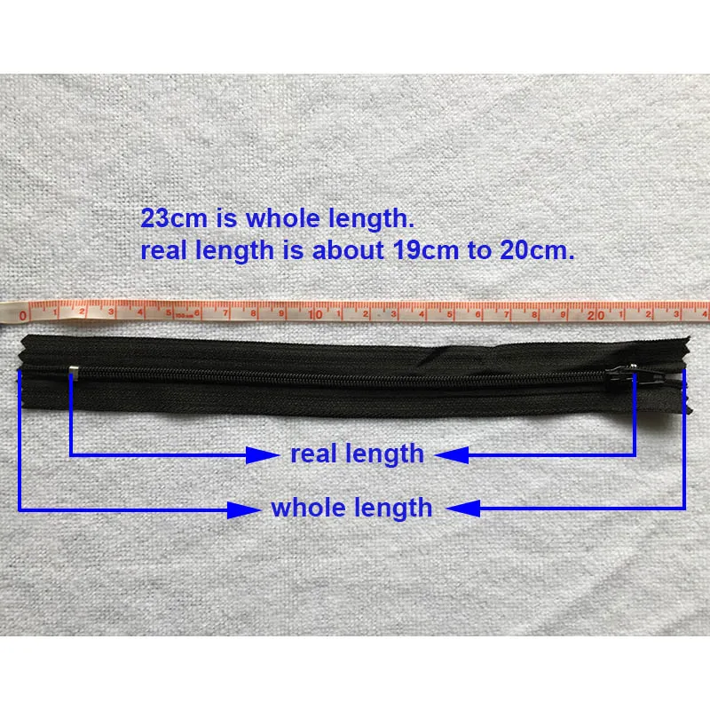 Versatile Nylon Coil Zipper Set for Tailoring & DIY Sewing Projects (5 Pieces)